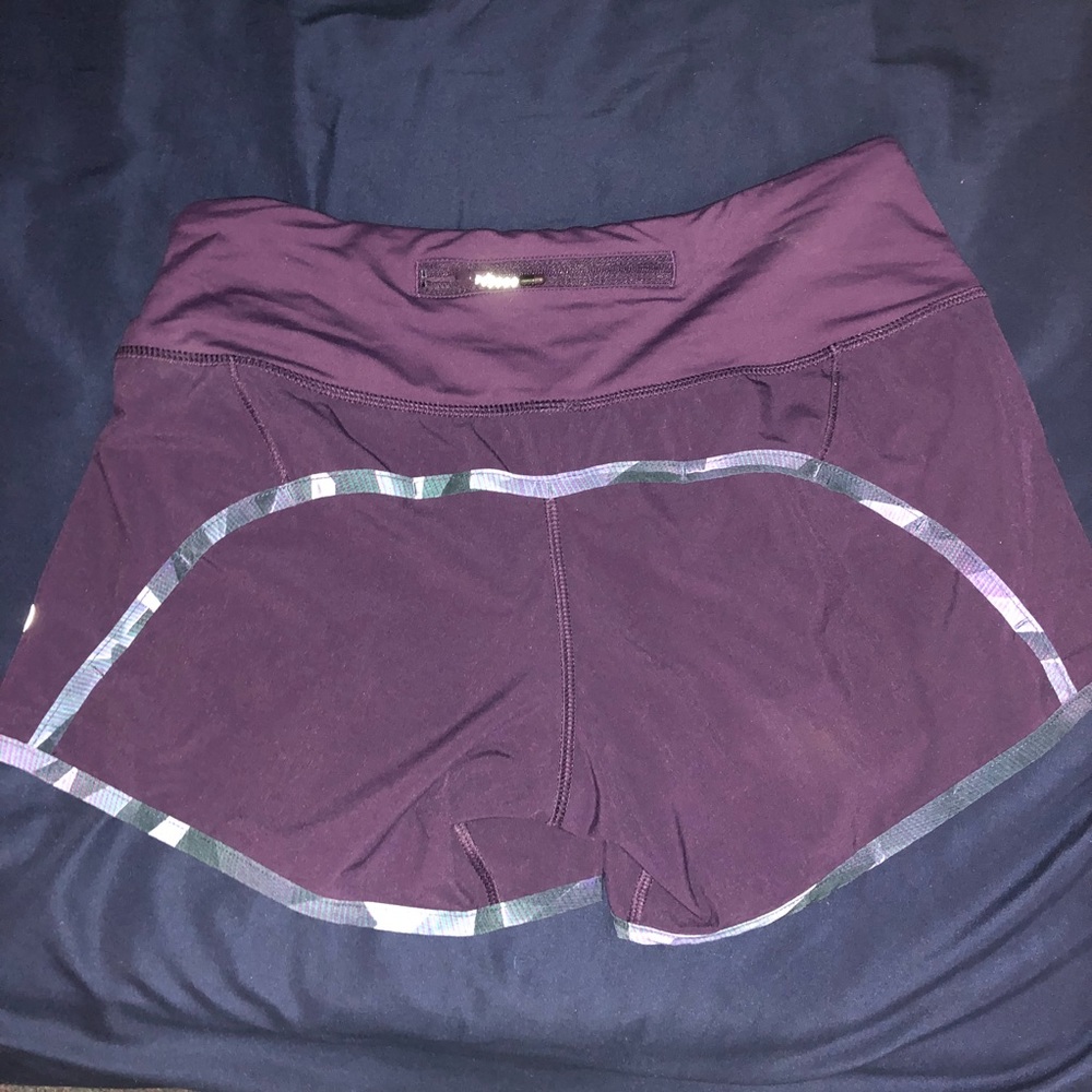 Lululemon Run Times Shorts size 2 Blue and Purple